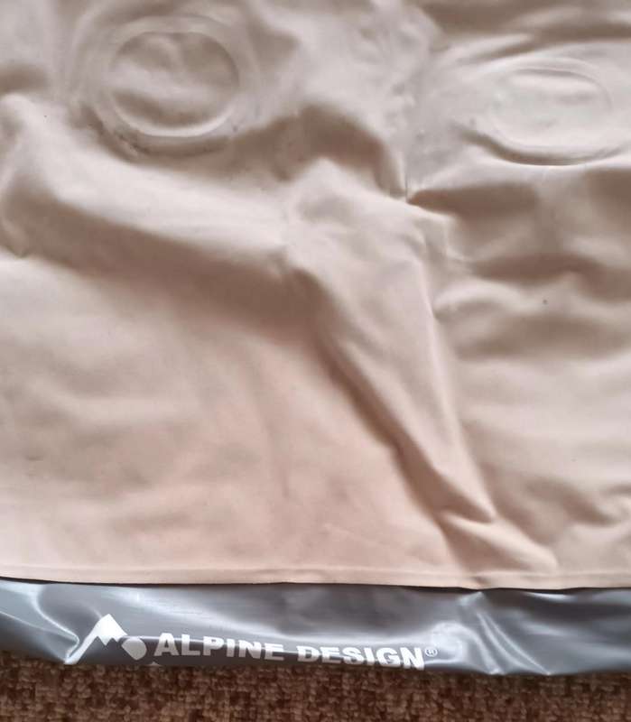 Single Blow Up Mattress with Carry Bag.