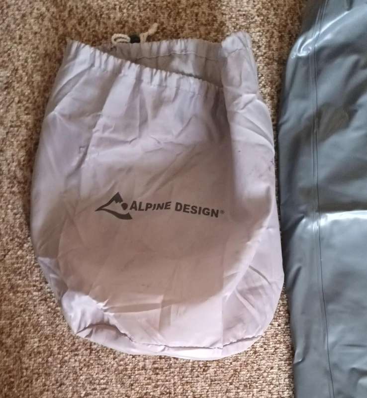 Single Blow Up Mattress with Carry Bag.