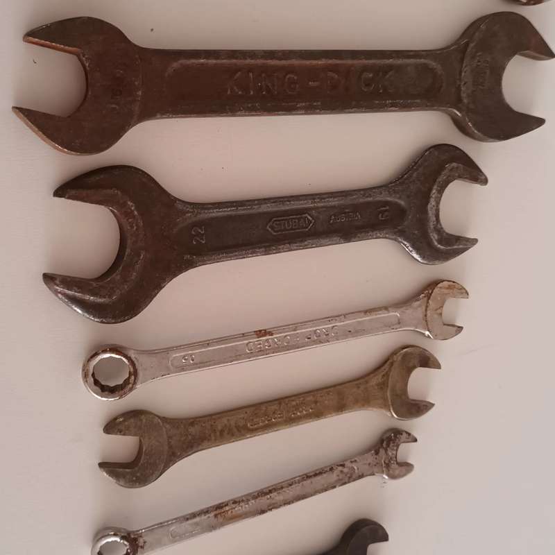 Lot of Spanners. 16 pieces. Various Sizes.