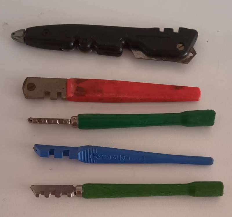 Lot of Glass Cutting Tools plus Multitool.