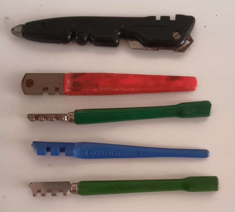 Lot of Glass Cutting Tools plus Multitool.