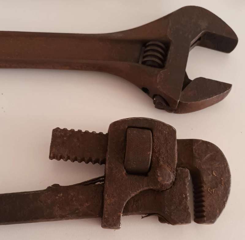 2x Monkey Wrenches plus 1x Shifting Spanner.