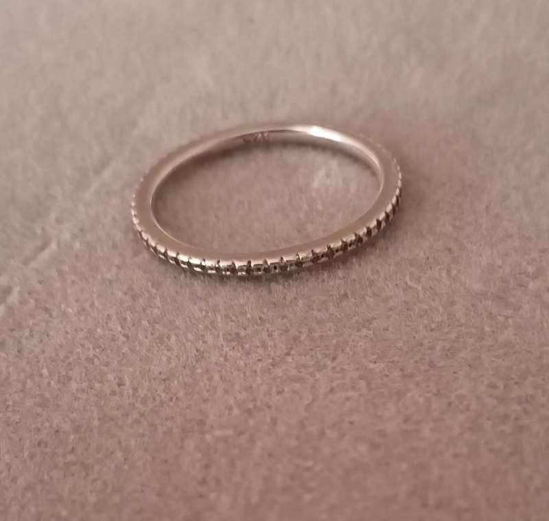 Sterling Silver Full Eternity Ring.