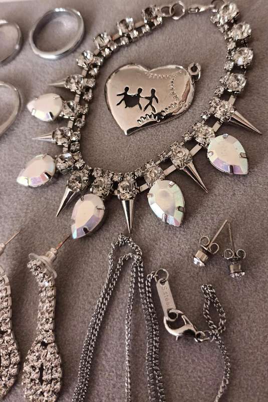 Lot of Stainless Steel & Costume Jewellry.