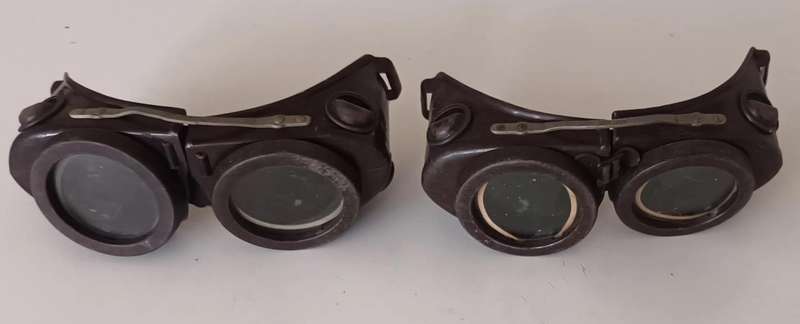 Vintage Willson Kover Mor Safety Goggles. Circa 1940's-1950's.
