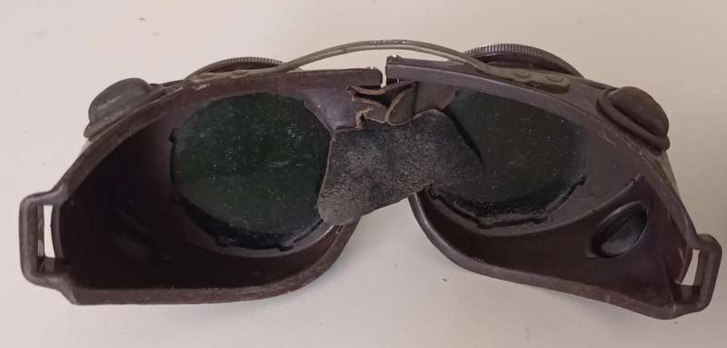 Vintage Willson Kover Mor Safety Goggles. Circa 1940's-1950's.