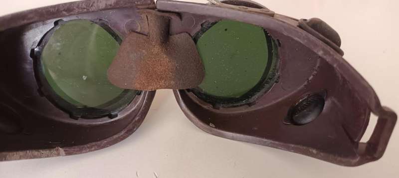 Vintage Willson Kover Mor Safety Goggles. Circa 1940's-1950's.