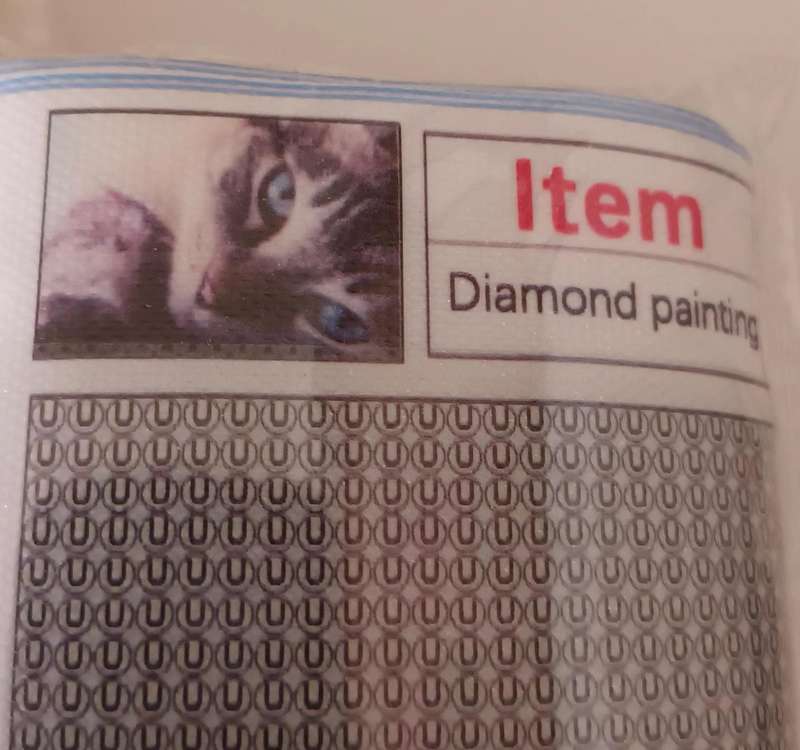 New Diamond Dot Painting with Self Assemble Frame. 40x30cm.