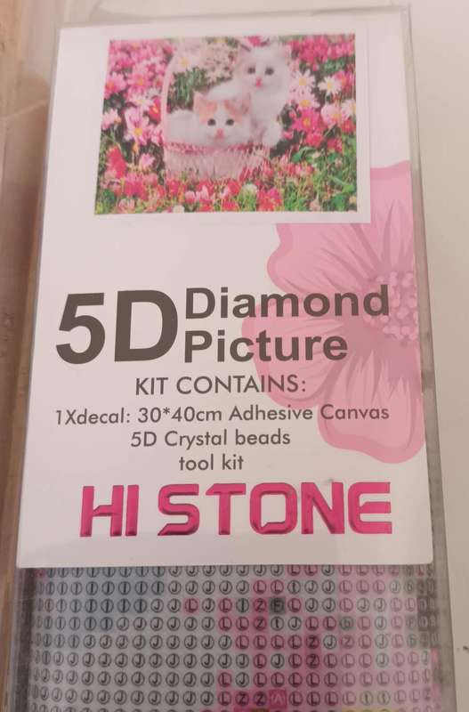 New Diamond Dot Painting with Self Assemble Frame. 40x30cm.