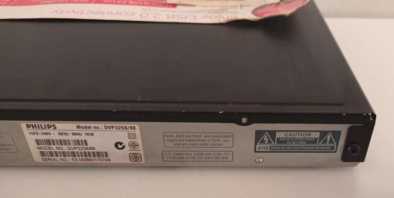 PHILIPS DVD PLAYER DVP3258.
