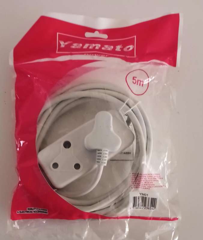 5 Meter Extension Cord. New.