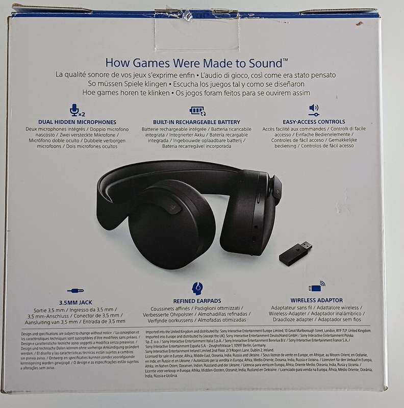 PS5 Pulse 3D Wireless Headset (Midnight Black). Like New