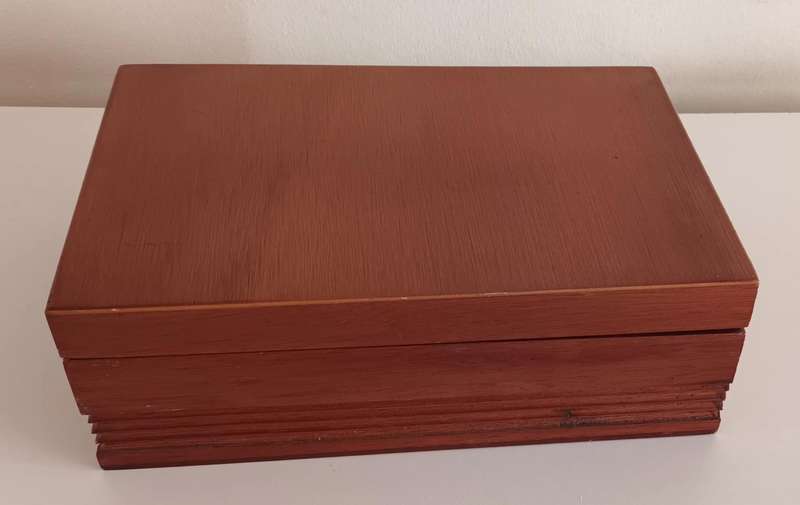 Vintage Wooden Jewellery Box.