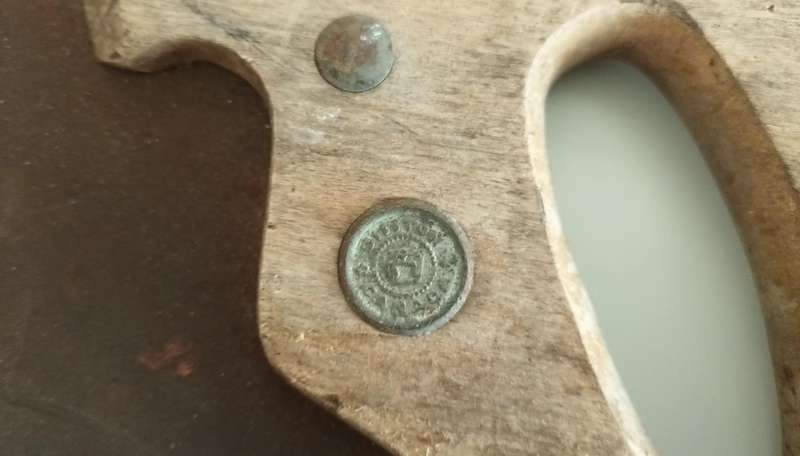 Vintage Saw with Wooden Handle.