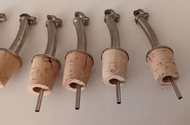 6x Bottle Cork Pourers. New.