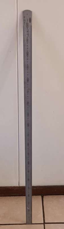 Vintage Shinwa Stainless Steel Machinist Ruler. 1000mm.