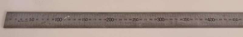 Vintage Shinwa Stainless Steel Machinist Ruler. 1000mm.