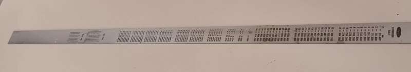 Vintage Shinwa Stainless Steel Machinist Ruler. 1000mm.