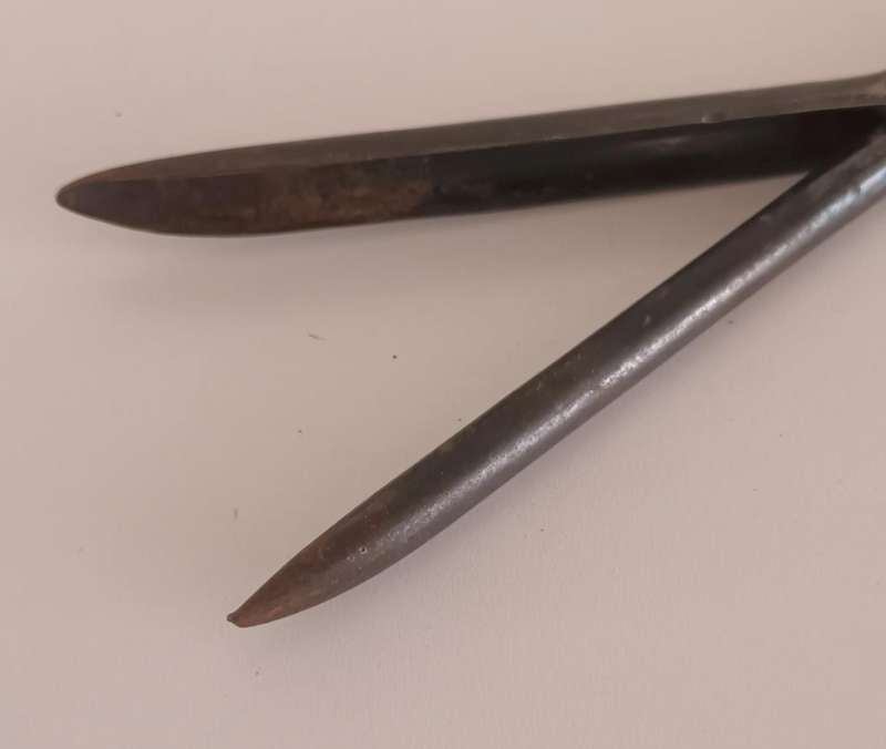 Antique DIAMANT Metal Stove Top Hair Curling Iron.