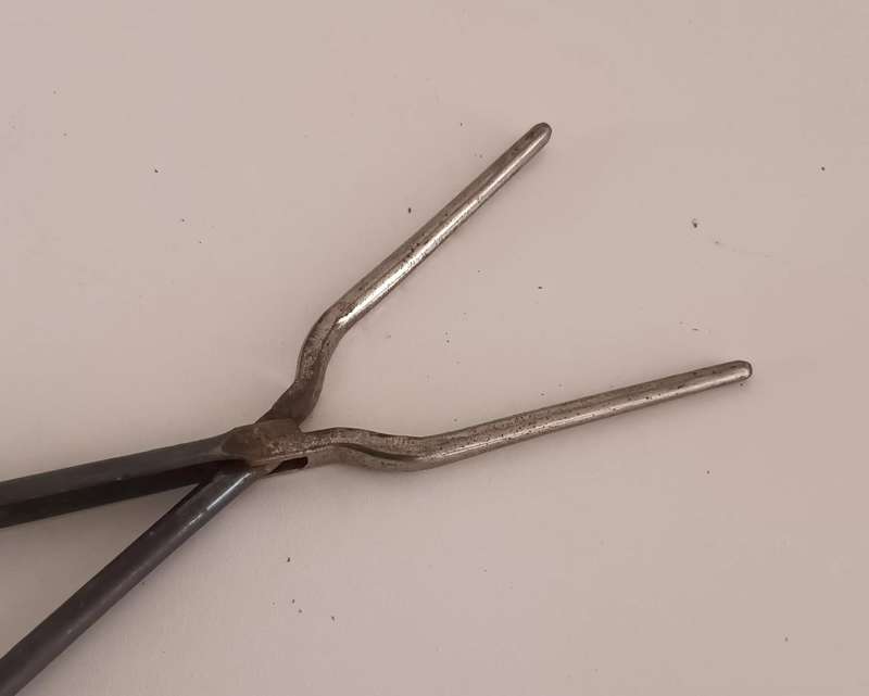 Antique DIAMANT Metal Stove Top Hair Curling Iron.