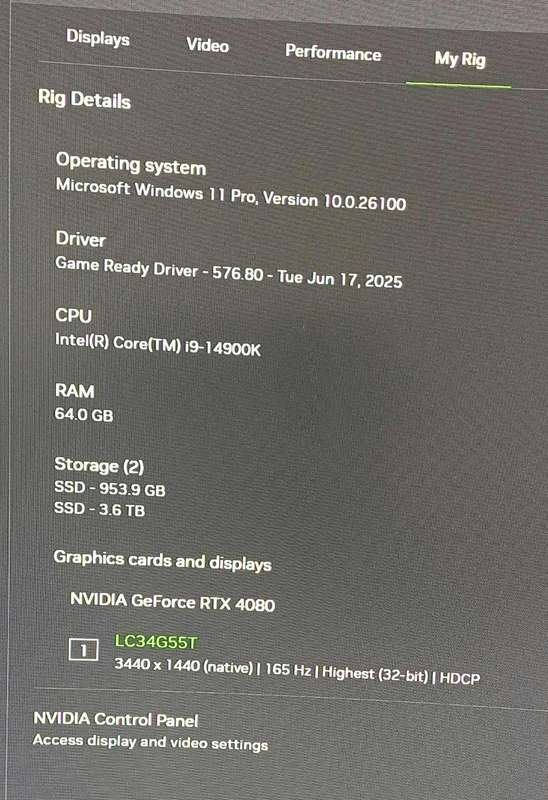 High End Gaming PC i9 14900k/RTX 4080/64GB Ram/5Tb Storage/ 34" Ultrawide Monitor. Collection only!