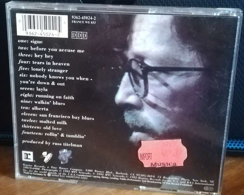 ERIC CLAPTON - UNPLUGGED CD