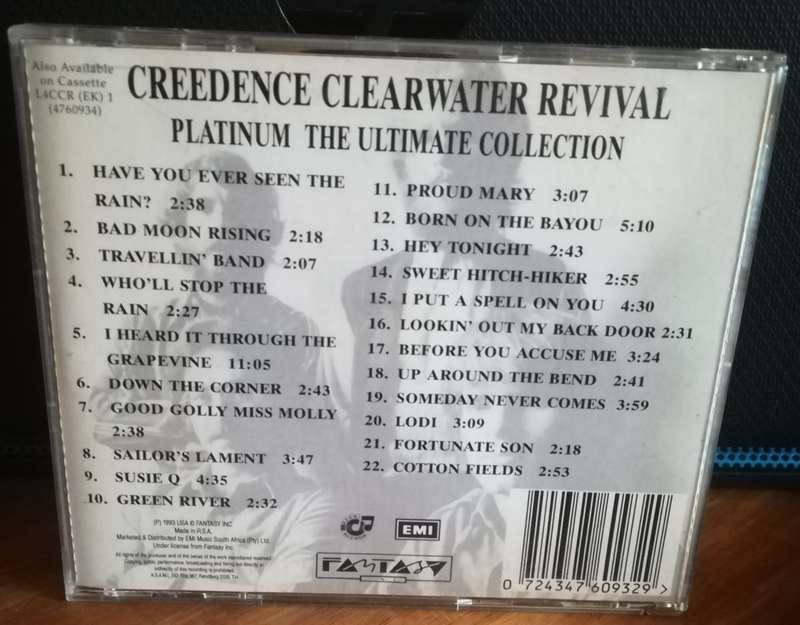 CREEDENCE CLEARWATER REVIVAL - PLATINUM CD