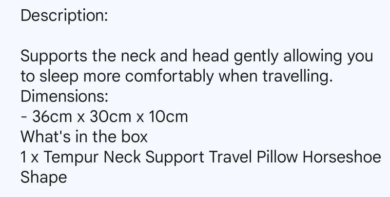 Neck Pillow. Inflatable. Ideal for long road trips. New.