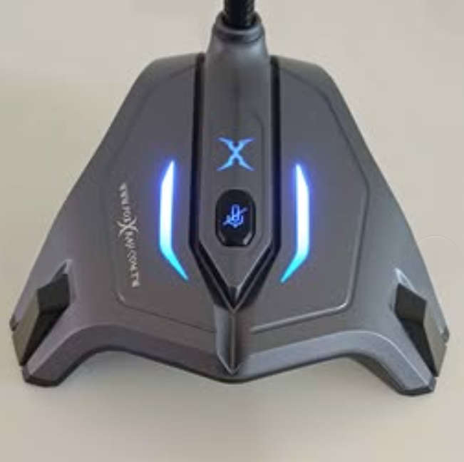 Foxxray Gray Iron USB Gaming Microphone