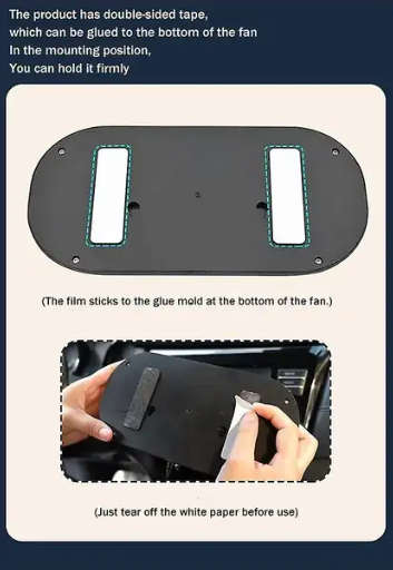USB Desk/Car Fan Double Head Fan Portable Auto Cooling Fan. New.
