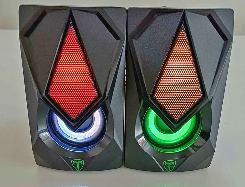 T-Dagger T-TGS500 BlackBox 3W|3.5mm|RGB PC Speakers. Like New.