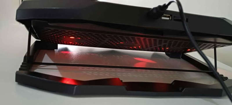 Notebook Cooler with LED and 3 High Speed Fans.
