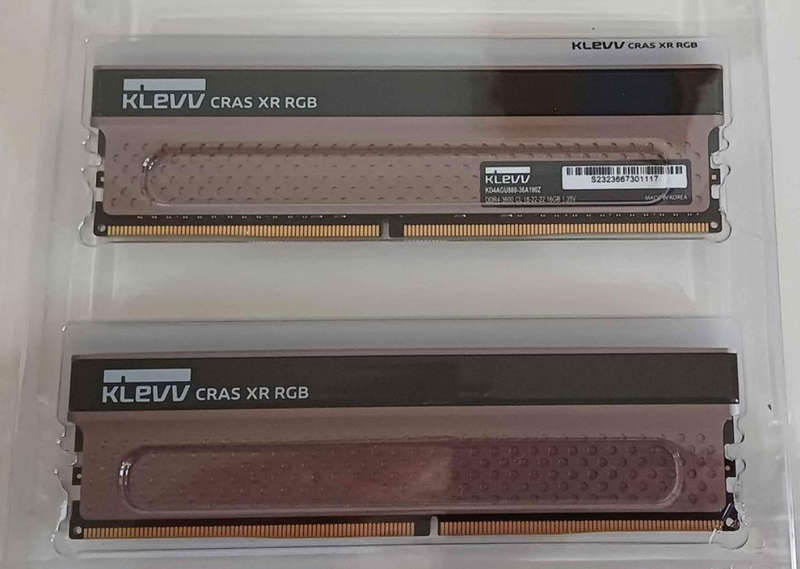 32GB (16GB x 2) KLEVV CRAS XR RGB DDR4 3600MHz. Original packaging.