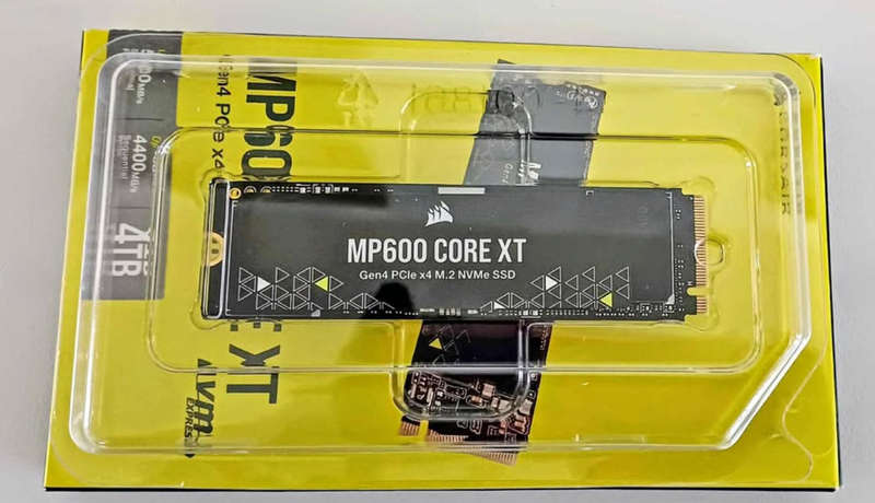 Corsair MP600 CORE XT 4TB PCIe 4.0 (Gen4) x4 NVMe M.2 SSD. Approx. 1 year Warranty left.