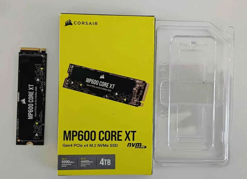 Corsair MP600 CORE XT 4TB PCIe 4.0 (Gen4) x4 NVMe M.2 SSD. Approx. 1 year Warranty left.