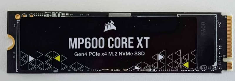 Corsair MP600 CORE XT 4TB PCIe 4.0 (Gen4) x4 NVMe M.2 SSD. Approx. 1 year Warranty left.