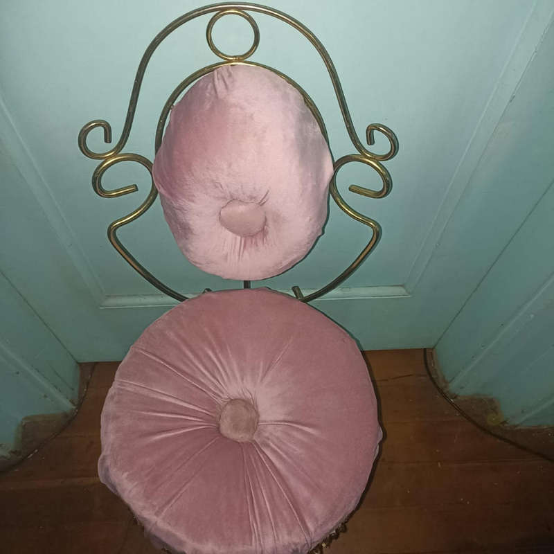 1960 Renovated  Boudoir pink chair