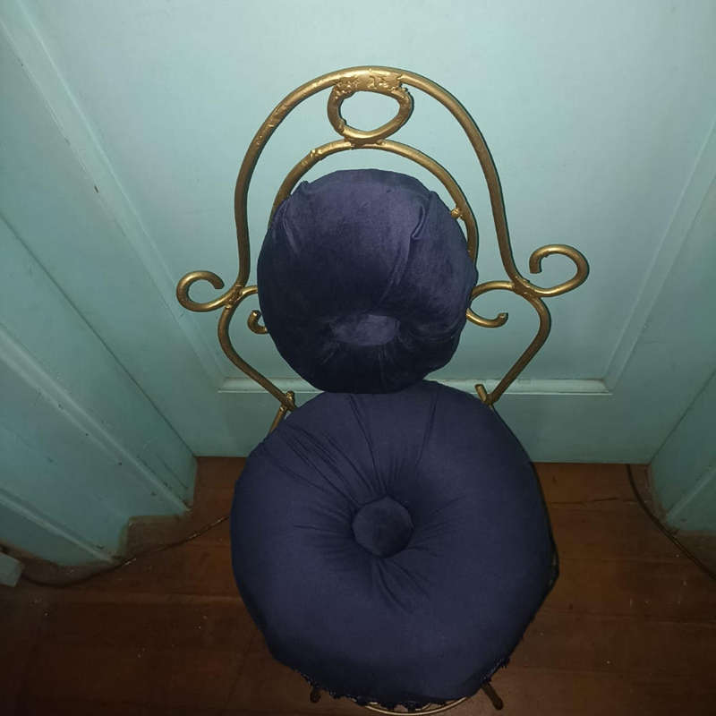Refurbished Blue boudoir chair
