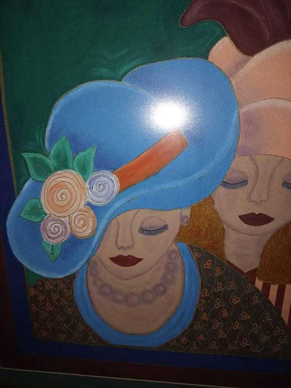 Painting of ladies with Hats