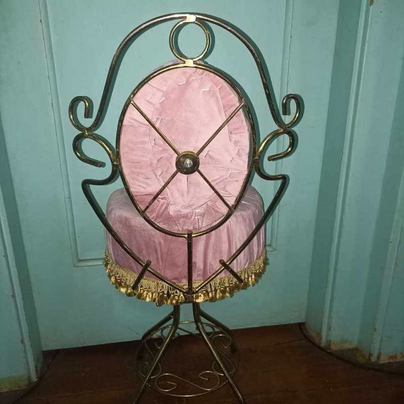 1960 Renovated  Boudoir pink chair