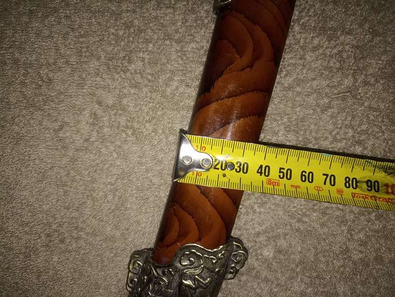 Sword with pattern on the Blade