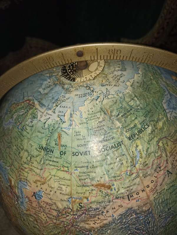 REPLOGAL VINTAGE GLOBE MADE IN USA