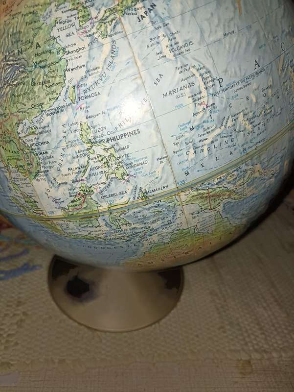 REPLOGAL VINTAGE GLOBE MADE IN USA