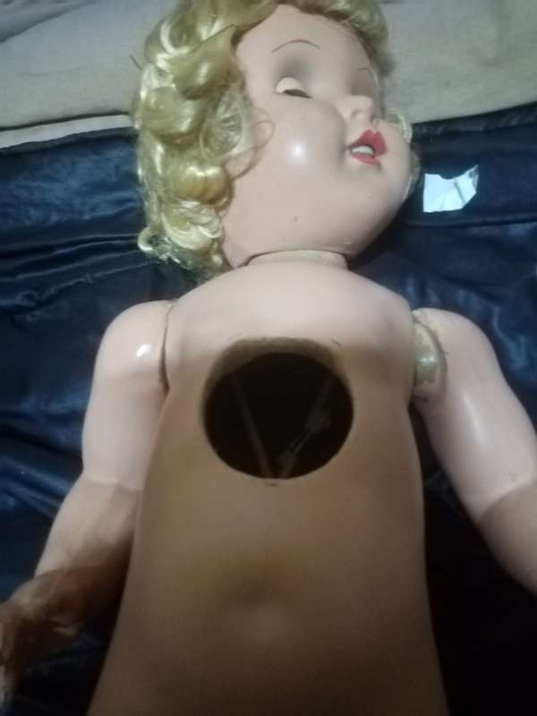 VINTAGE COMPOSITION WALKING DOLL VERY RARE AND SCARCE