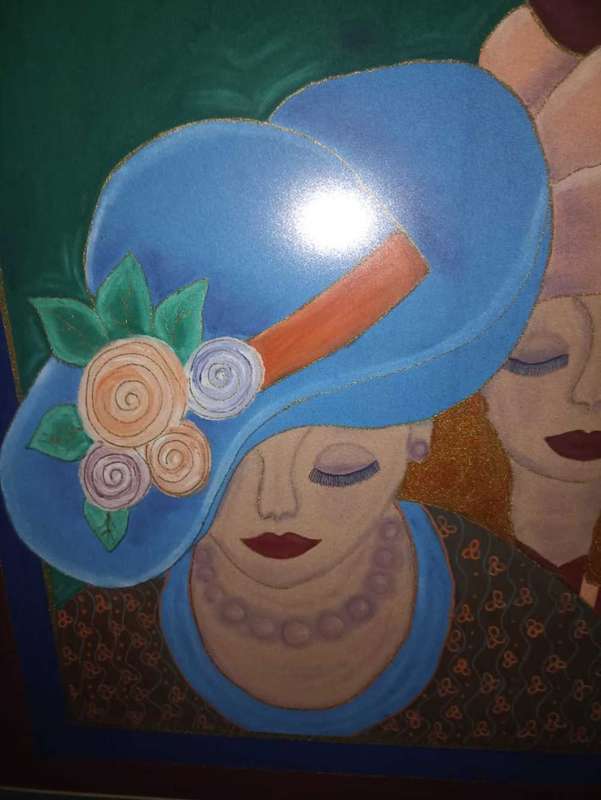 Painting of ladies with Hats