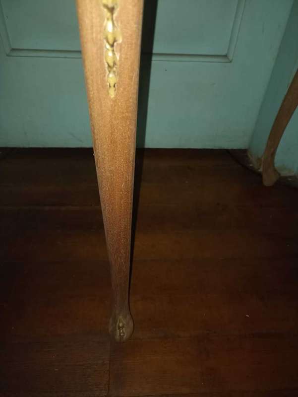 Vintage Victorian mirror and corner table