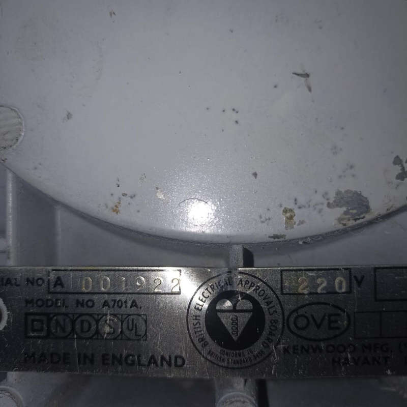 Kenwood chef mixer made in England