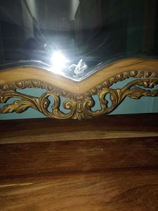 Vintage Victorian mirror and corner table