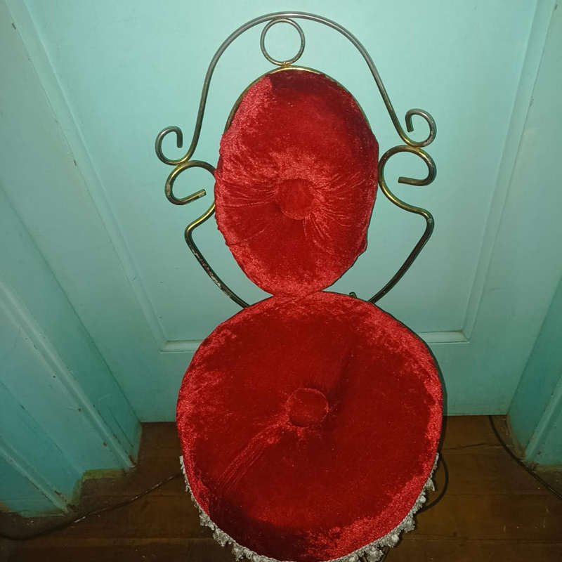 1960 RED WINE  Boudoir chair renovated