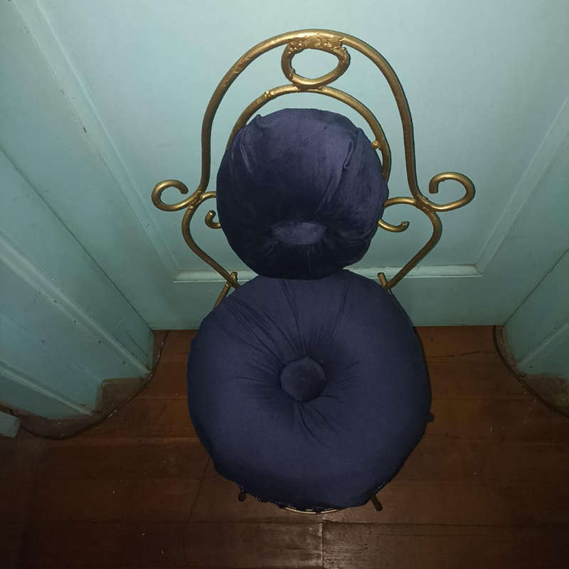 Refurbished Blue boudoir chair